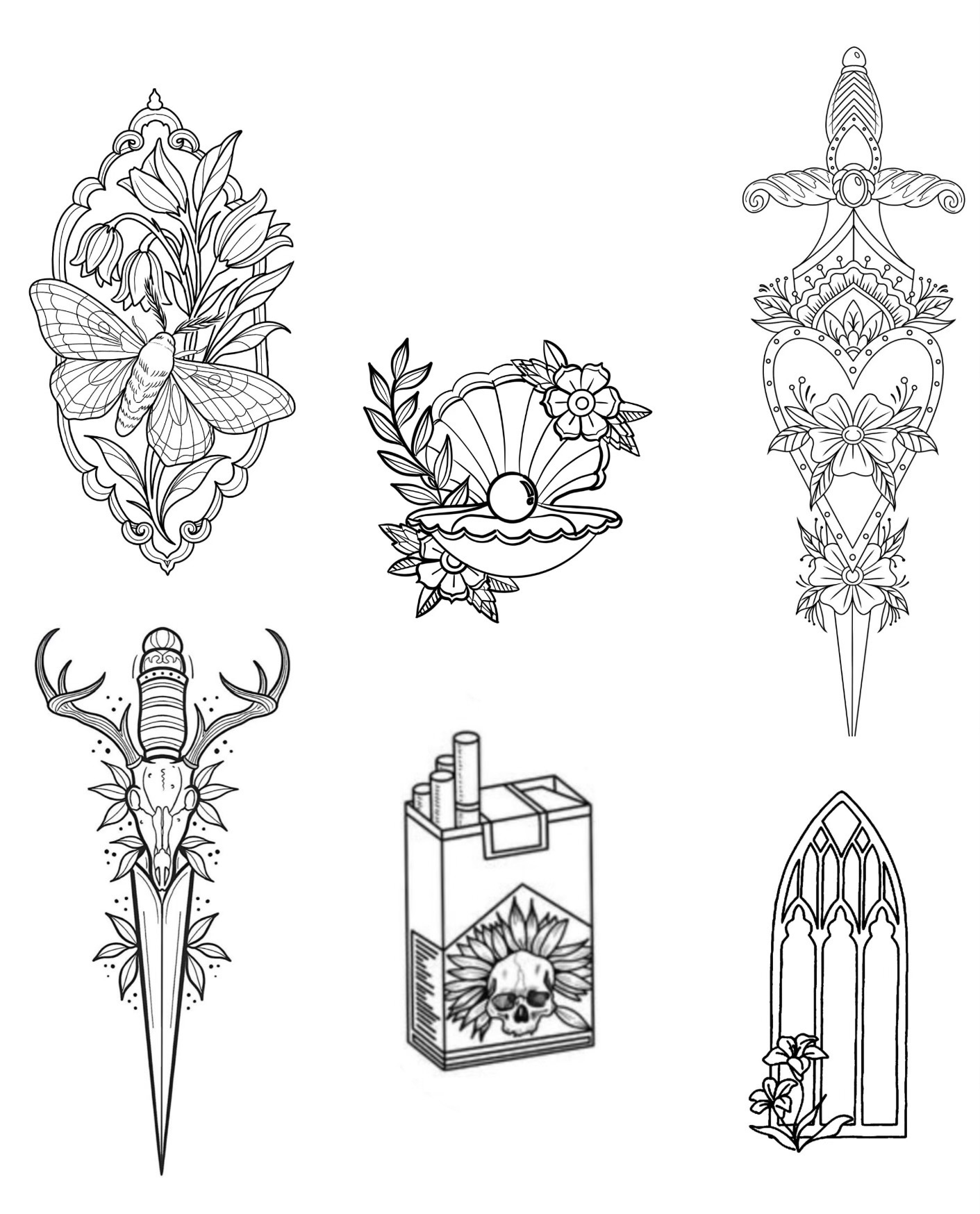 Original flash tattoo design 2 by Dead Doll Tattoos
